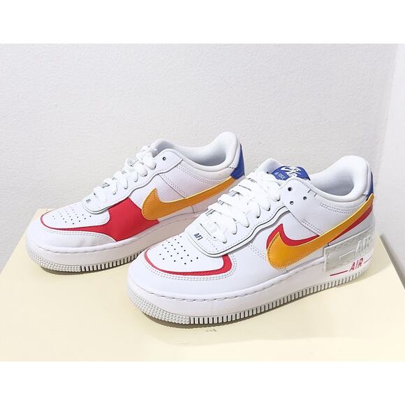 NWT: Nike - Air Force 1 Shadow - Summit White & Siren Red (US Women's 7) - Picture 2 of 5